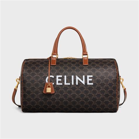 celine medium chain bag in triomphe canvas|Medium Travel Bag in Triomphe Canvas with Celine .